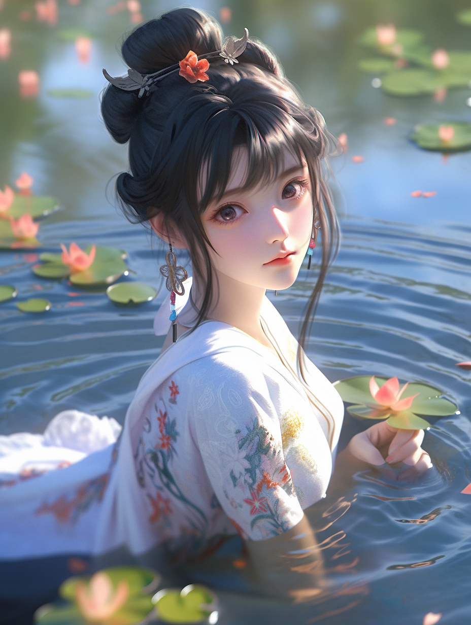 AI生成国风美人图片免费下载