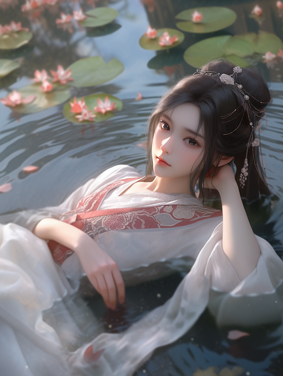 3D可爱国风美人图片免费下载