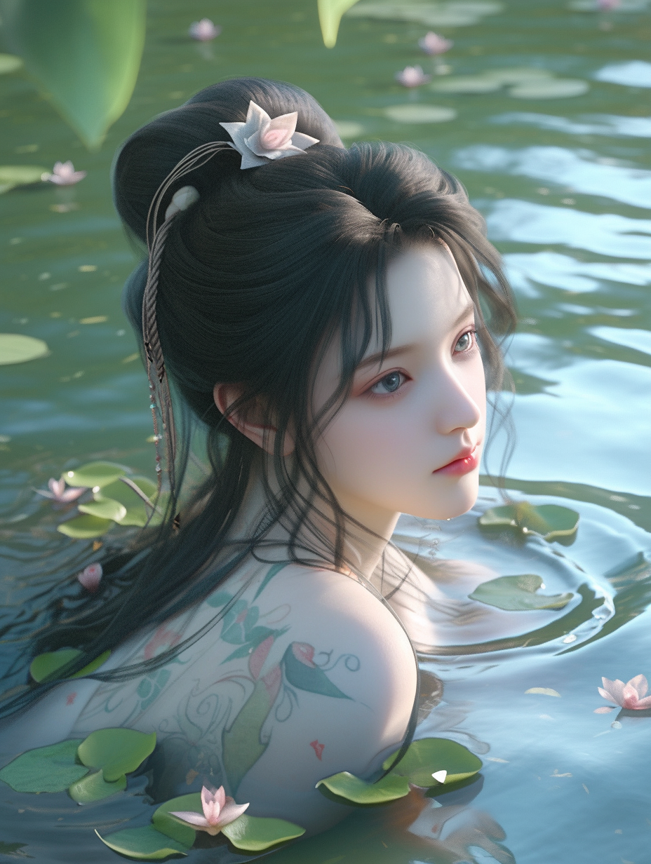 3d国风美人图片免费下载