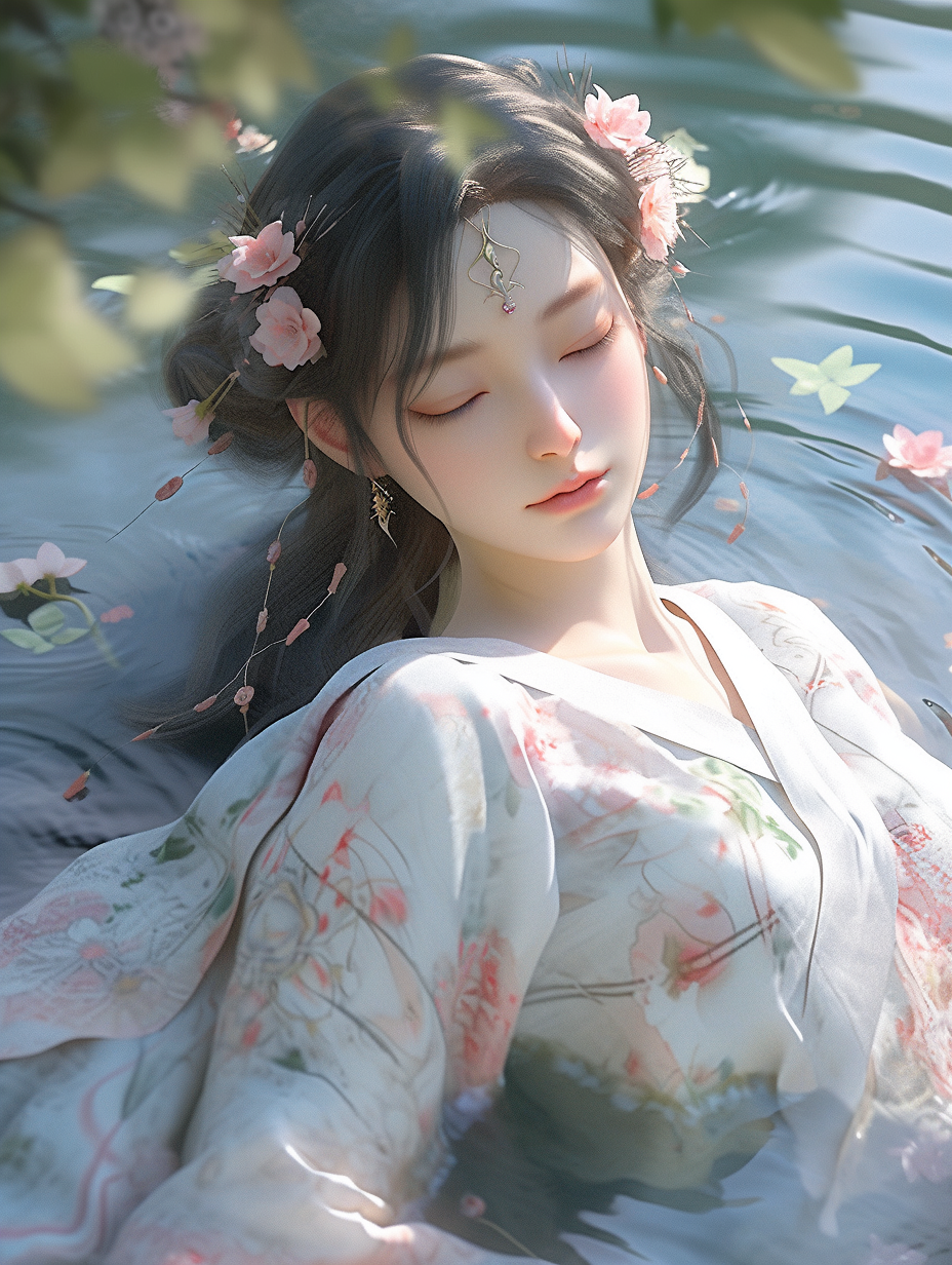 3D可爱国风美人图片免费下载