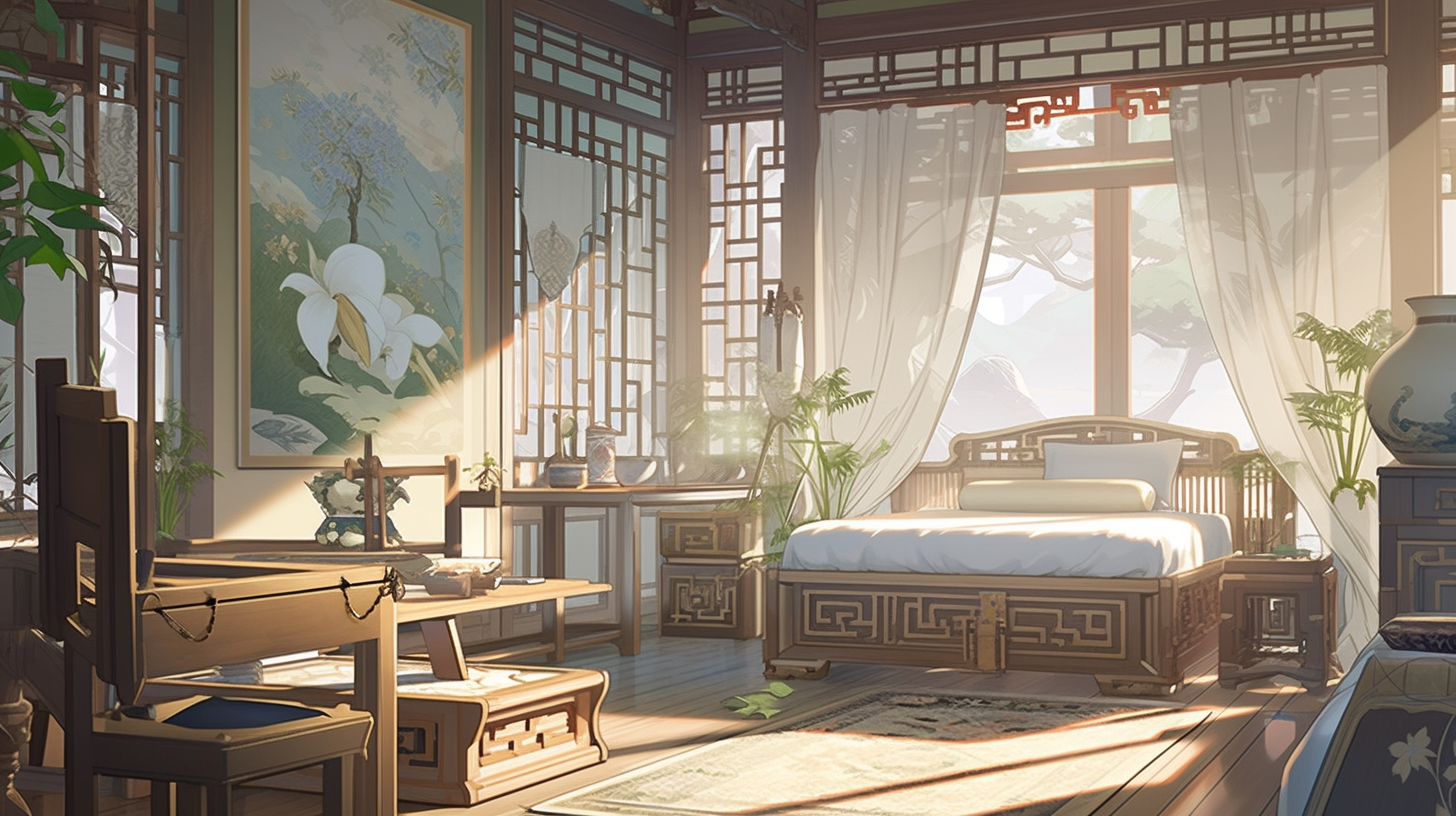 AI生成仙侠古风背景图片免费下载