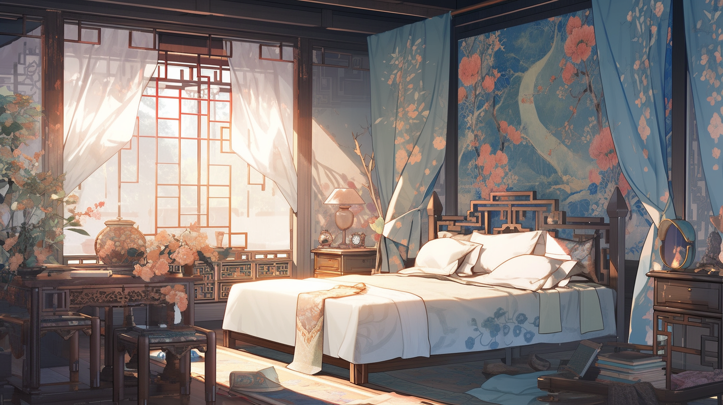 AI生成仙侠古风背景图片免费下载