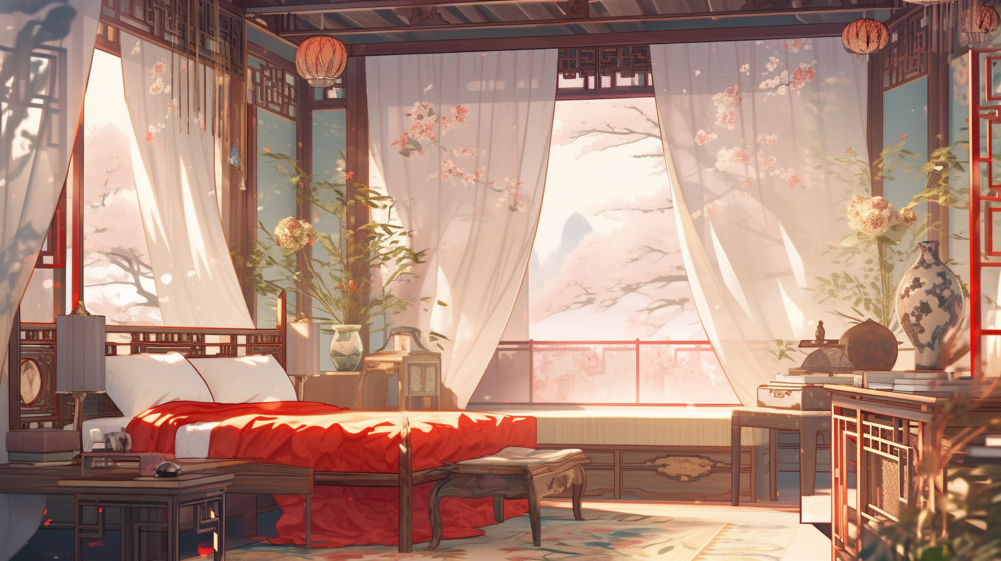 AI生成仙侠古风背景图片免费下载