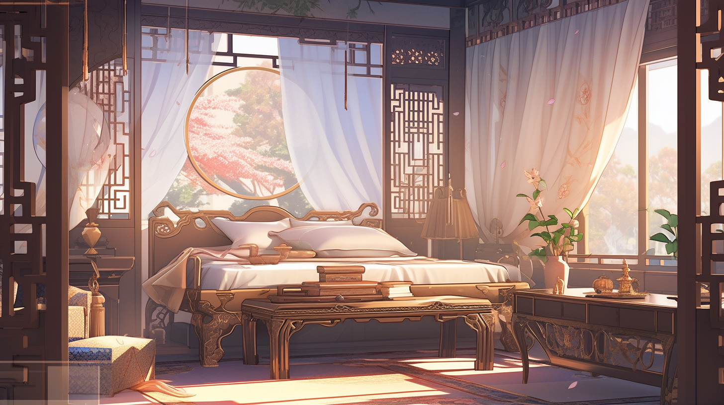 AI生成仙侠古风背景图片免费下载