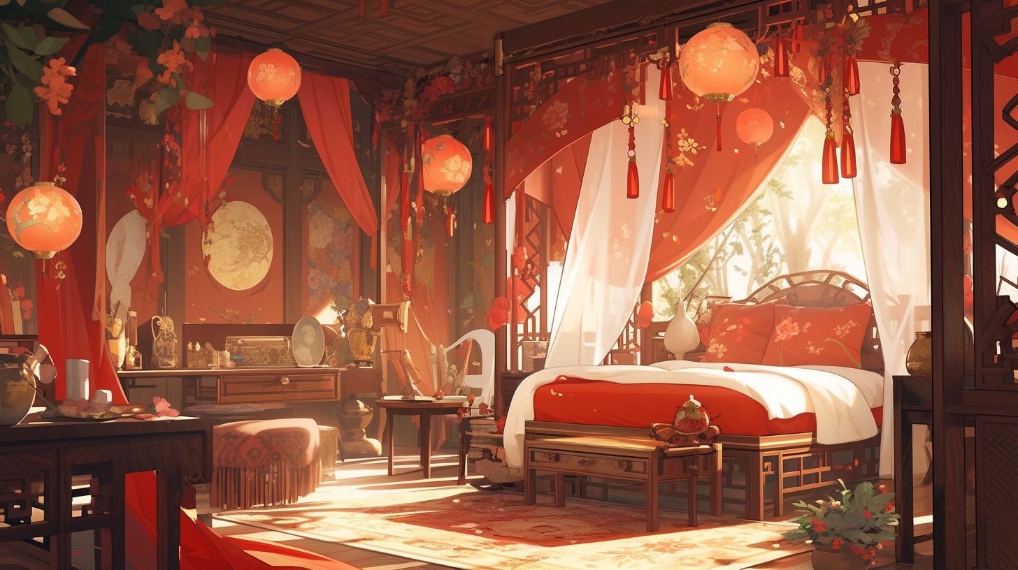 AI生成仙侠古风背景图片免费下载