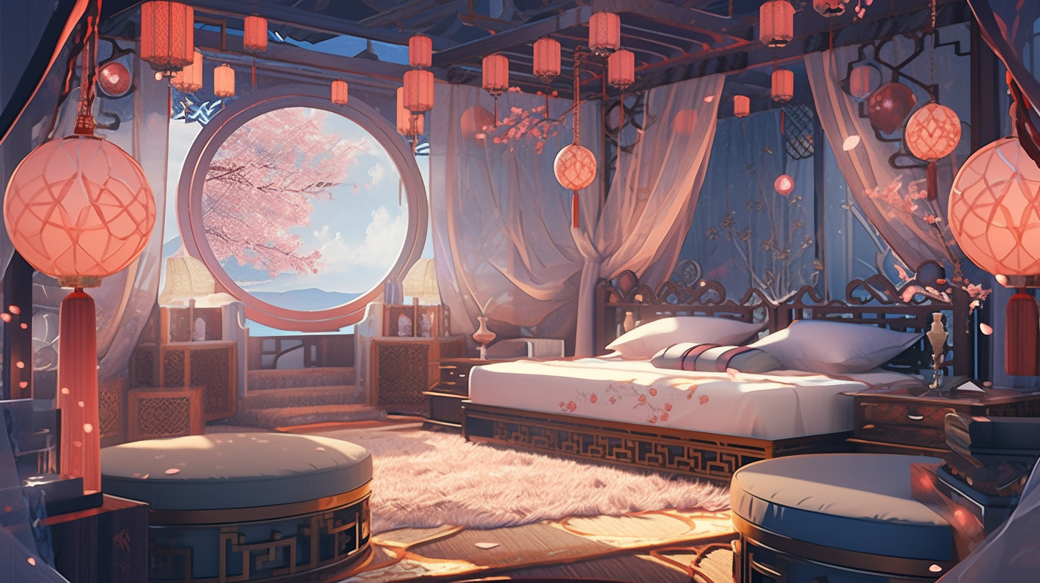 AI生成仙侠古风背景图片免费下载