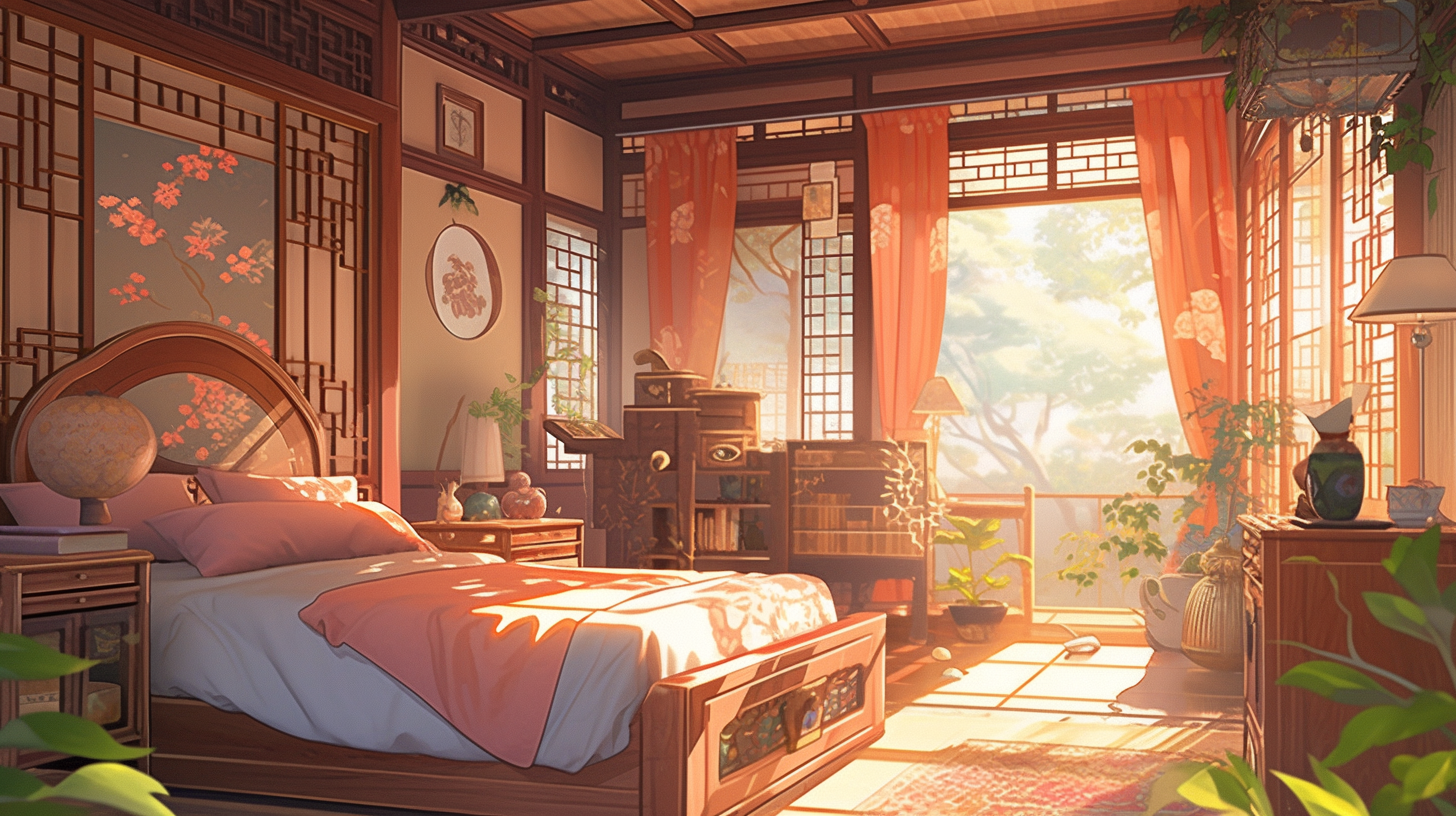 AI生成仙侠古风背景图片免费下载