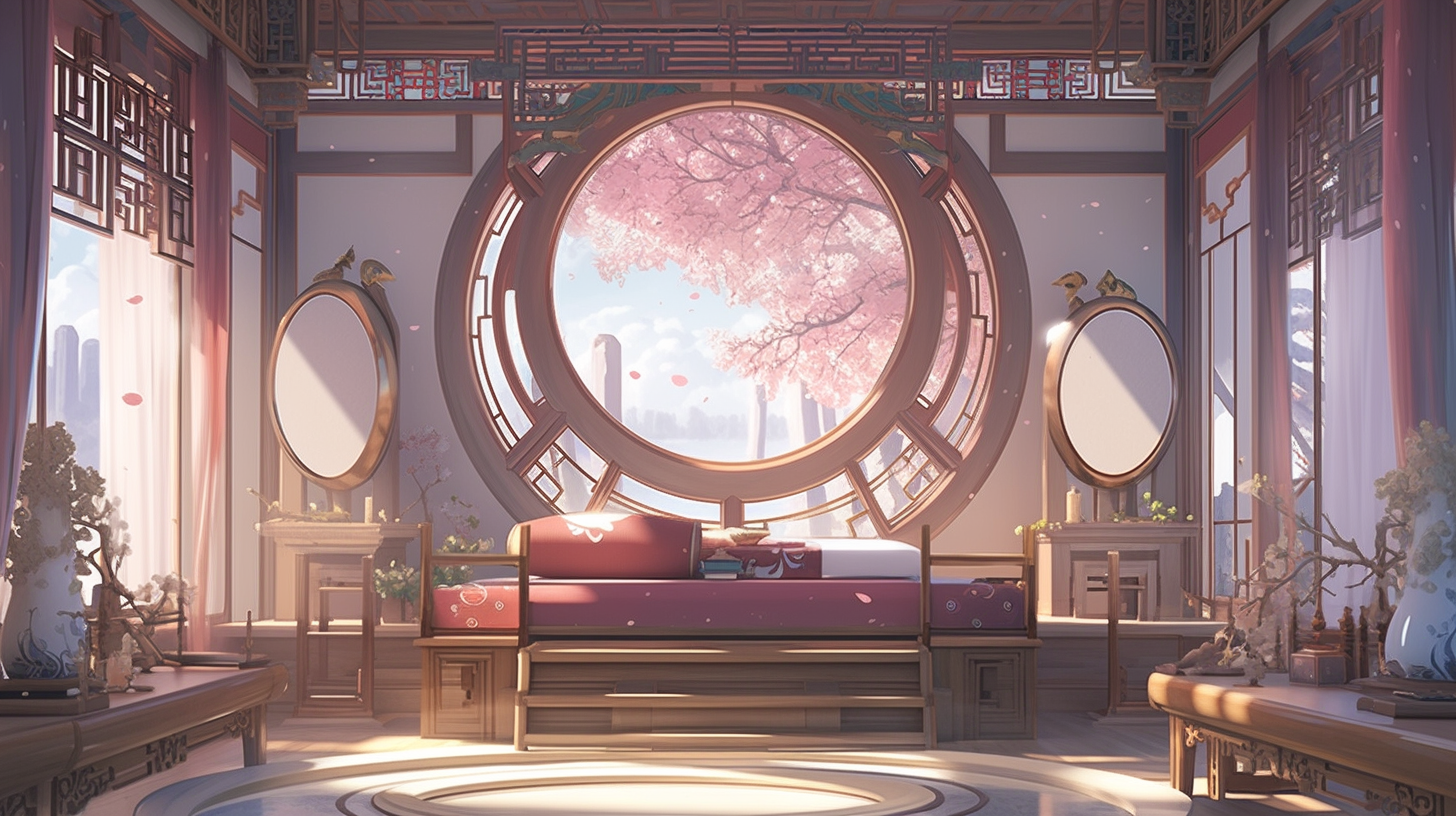 AI生成仙侠古风背景图片免费下载