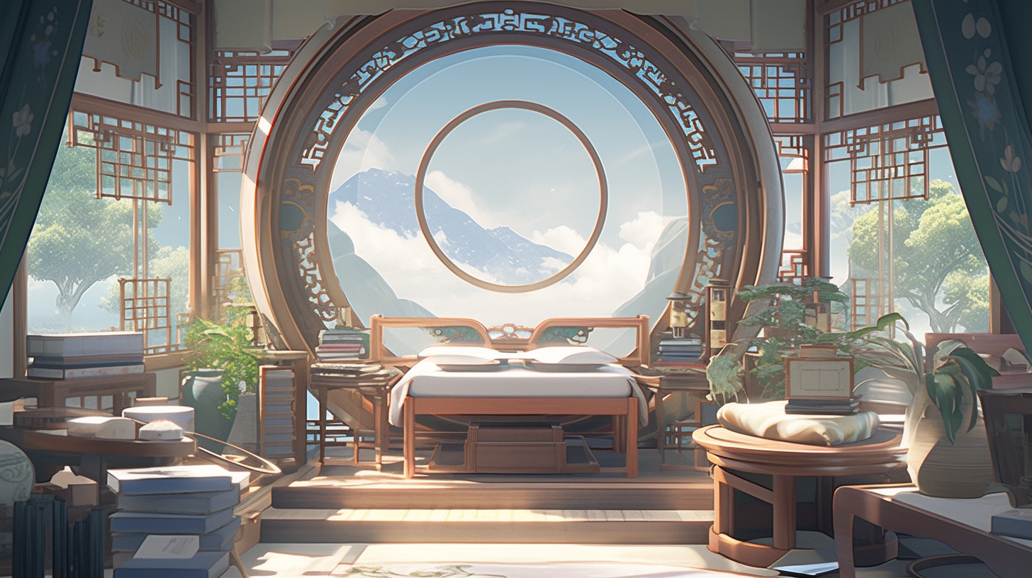 3d仙侠古风背景图片免费下载