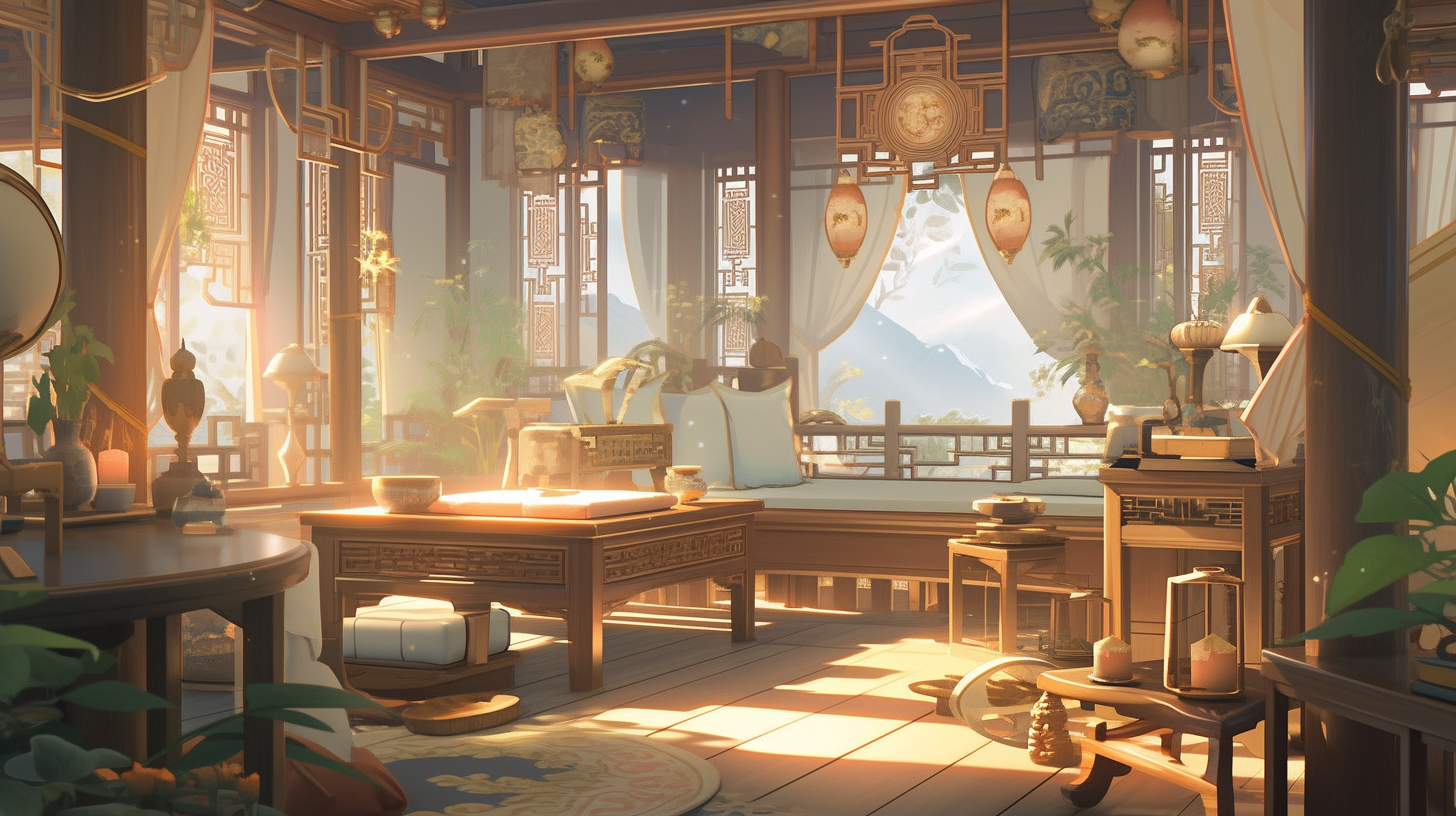 3d仙侠古风背景图片免费下载