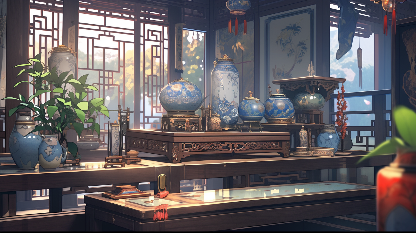 AI生成仙侠古风背景图片免费下载