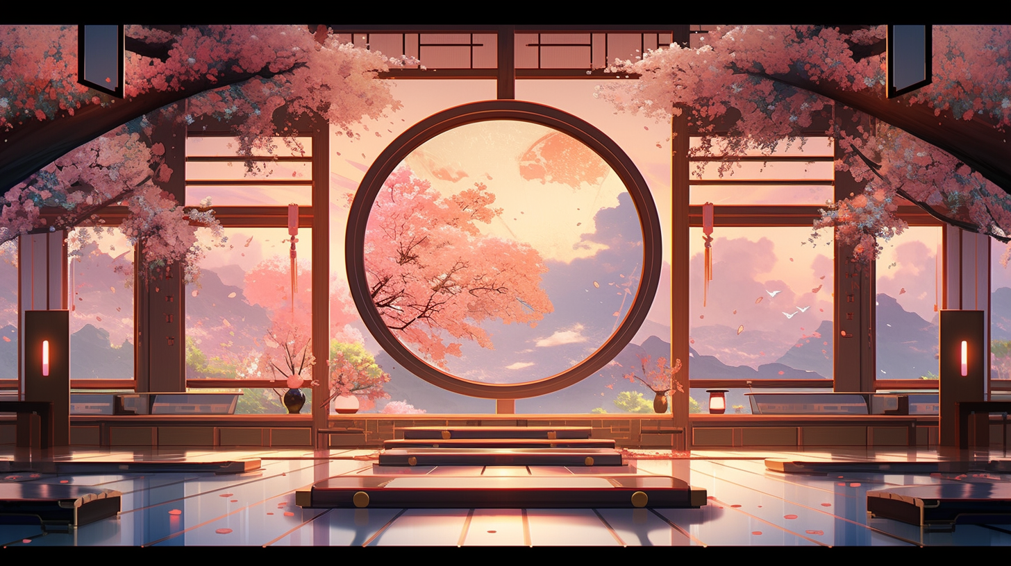 AI生成仙侠古风背景图片免费下载