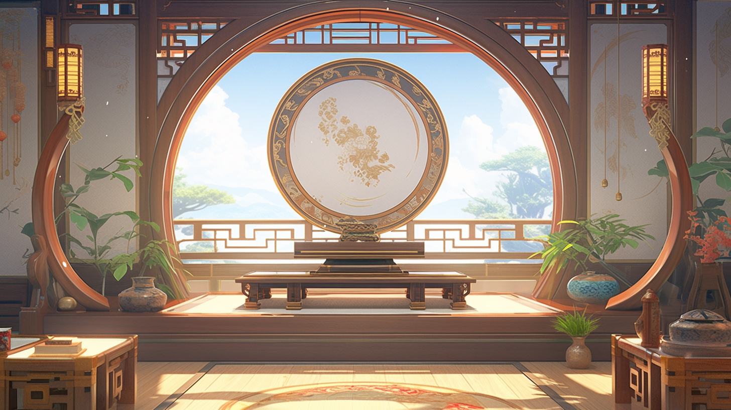 AI生成仙侠古风背景图片免费下载