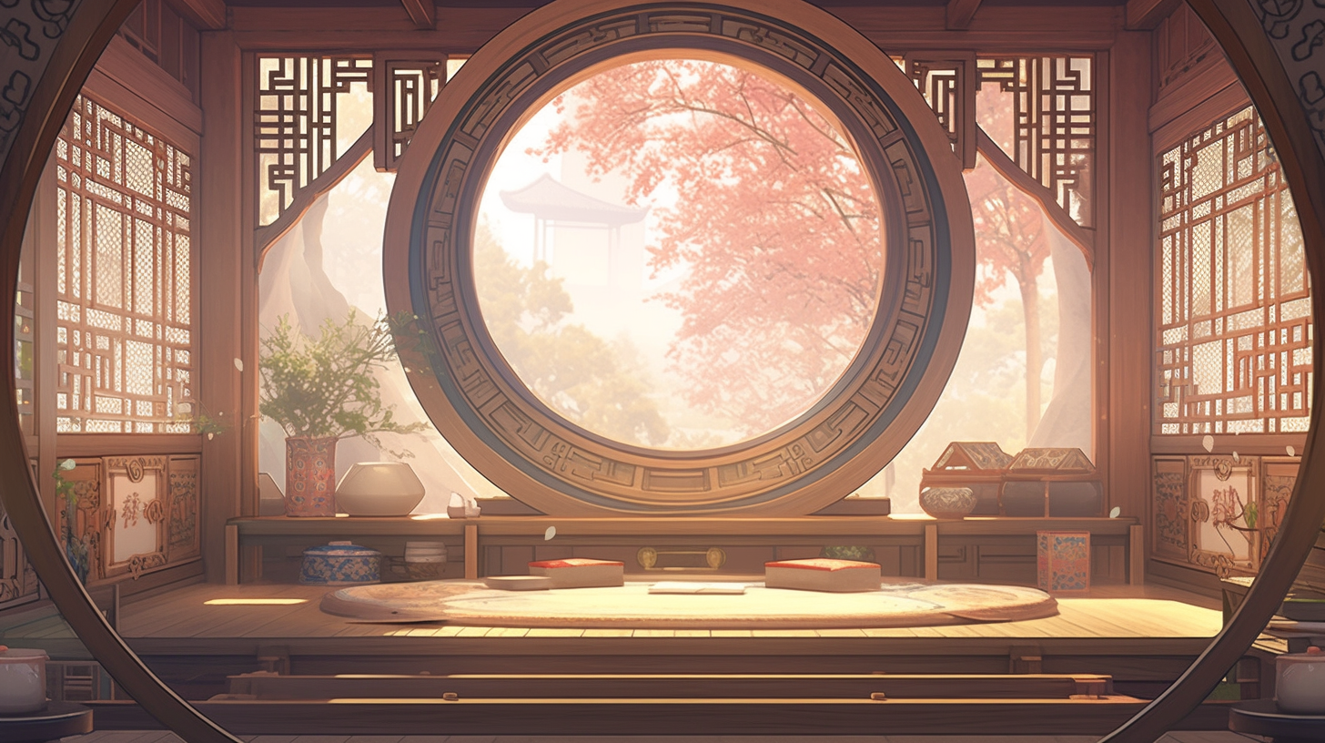 AI生成仙侠古风背景图片免费下载