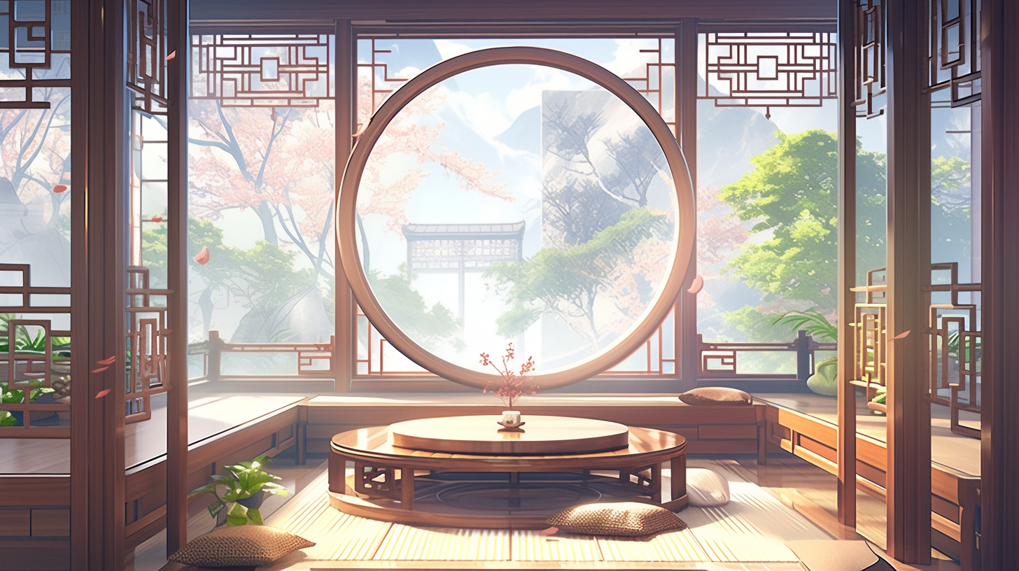 AI生成仙侠古风背景图片免费下载