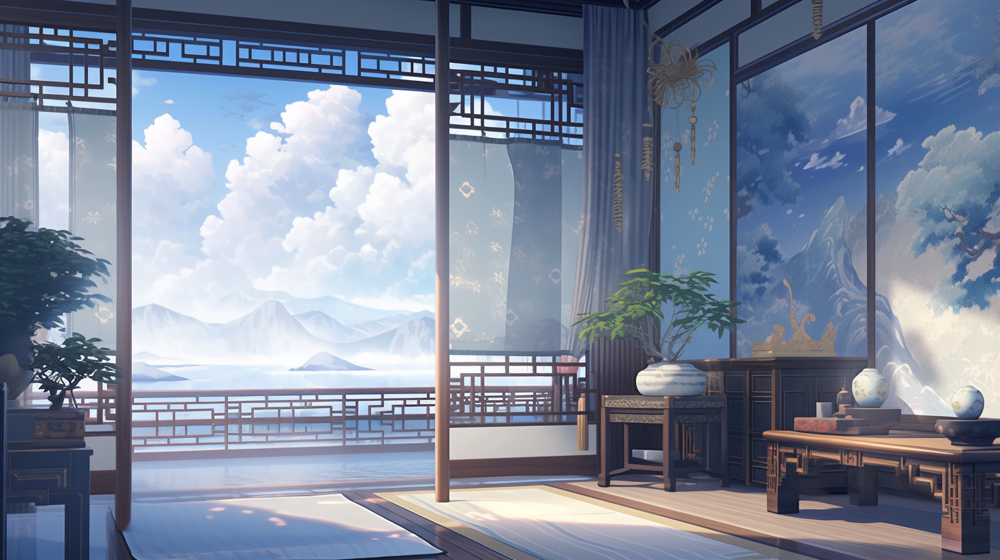 3d仙侠古风背景图片免费下载