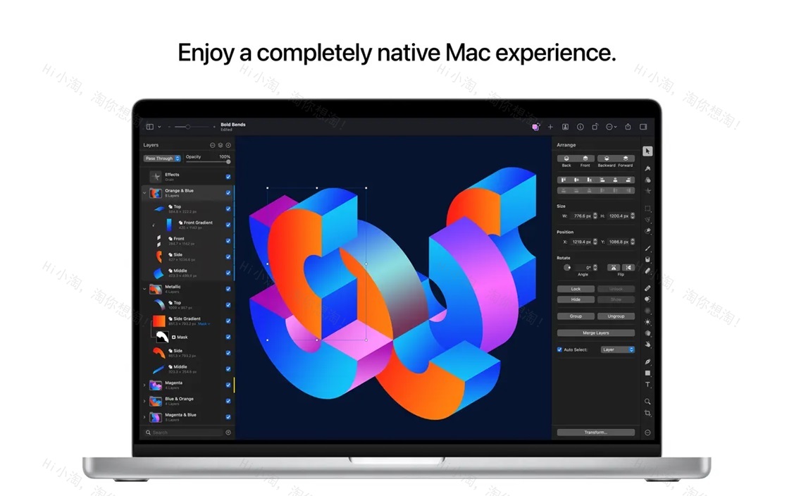 Pixelmator Pro For Mac v3.6.11专业图像编辑中文版下载